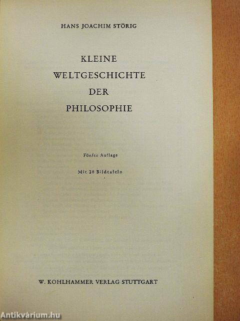 Kleine Weltgeschichte der Philosophie