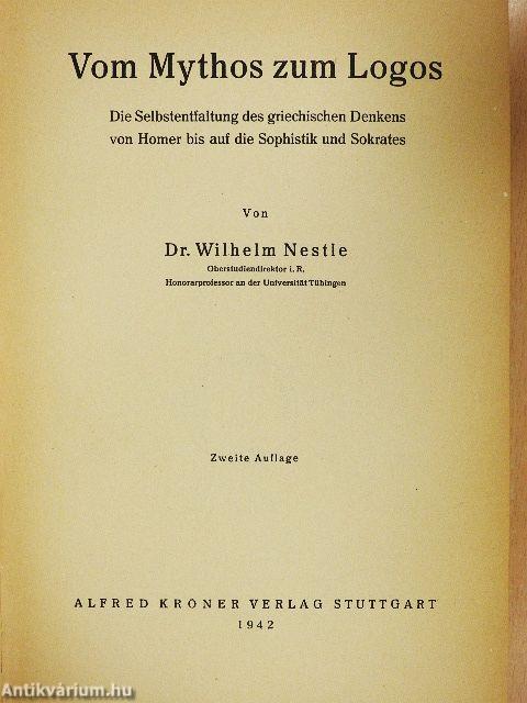 Vom Mythos zum Logos