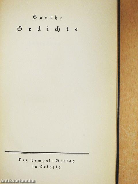 Gedichte (gótbetűs)