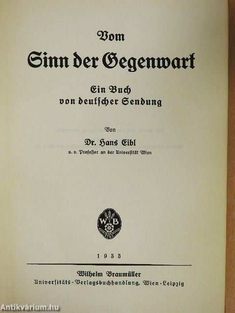 Vom Sinn der Gegenwart (gótbetűs)