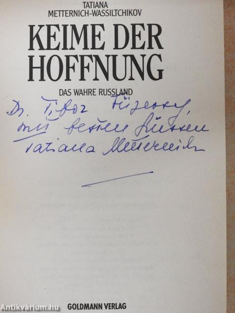 Keime der hoffnung (dedikált példány)