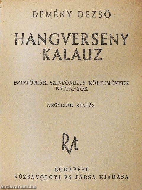 Hangverseny kalauz