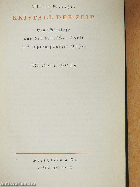 Kristall der Zeit (gótbetűs)