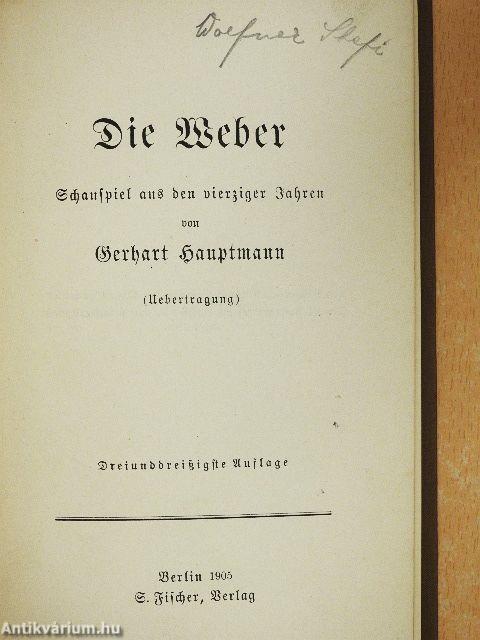 Die Weber (gótbetűs)