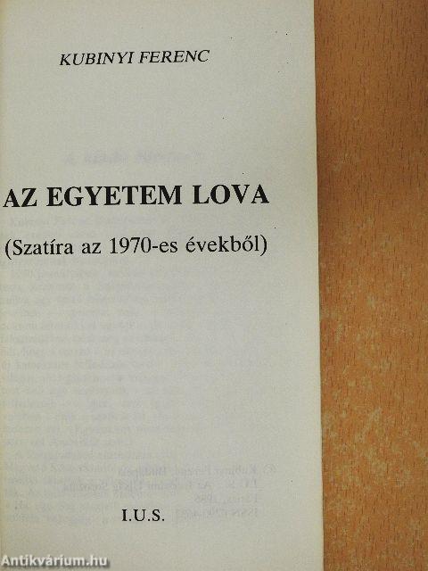 Az egyetem lova