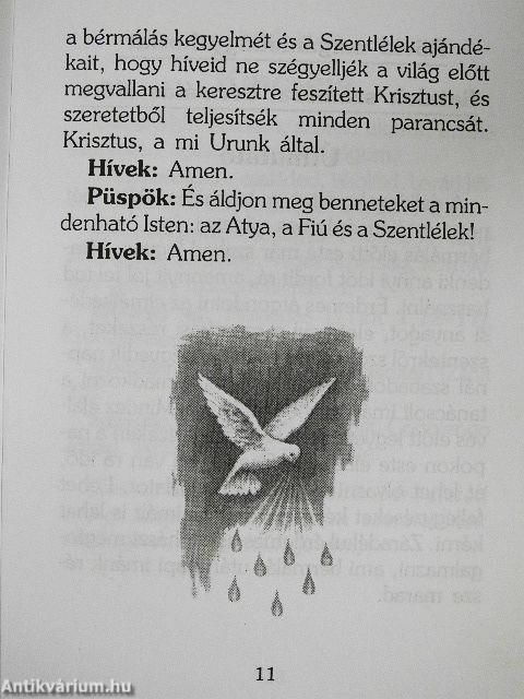 Bérmálkozók imafüzete