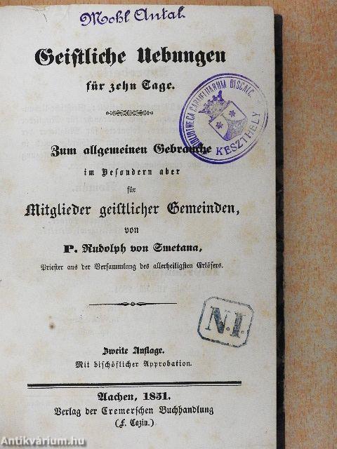 Geistliche Übungen für zehn Tage (gótbetűs)