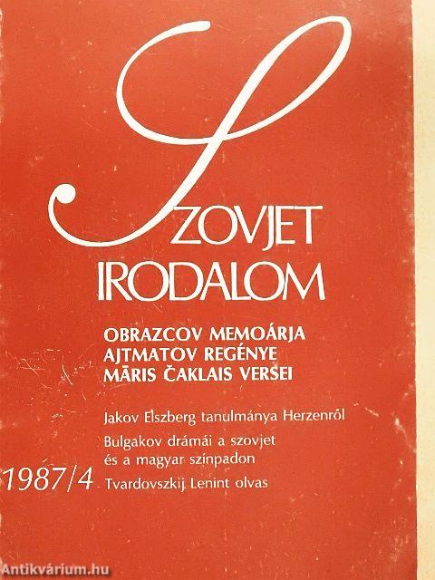 Szovjet Irodalom 1987/4.