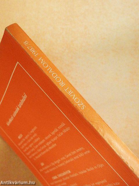 Szovjet Irodalom 1987/8.