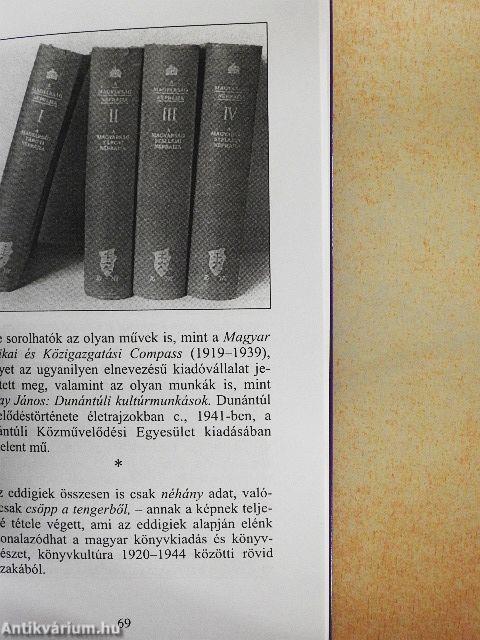 Könyvkiadásunk és könyvkultúránk a Horthy-korszakban 1920-1944