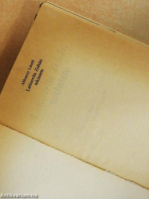 Latinovits Zoltán tekintete