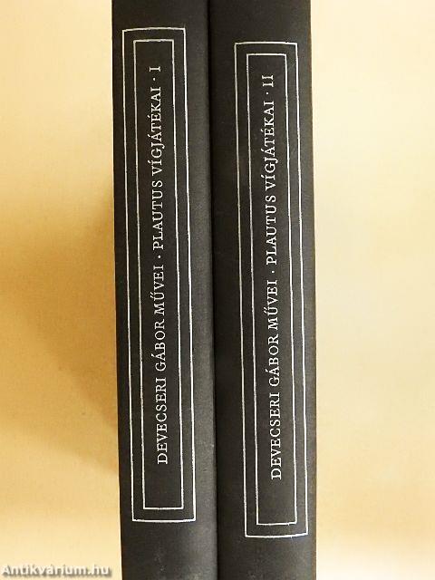 Plautus vígjátékai I-II.