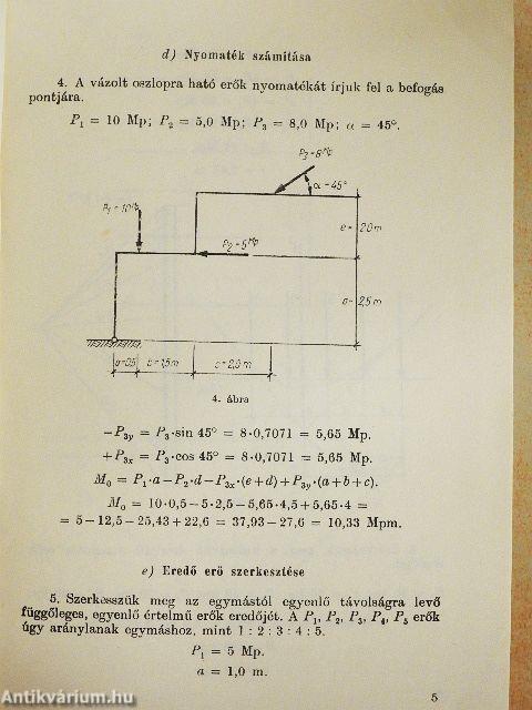 Szilárdságtani példatár