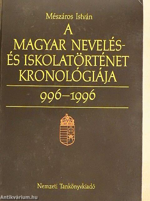 A magyar nevelés- és iskolatörténet kronológiája