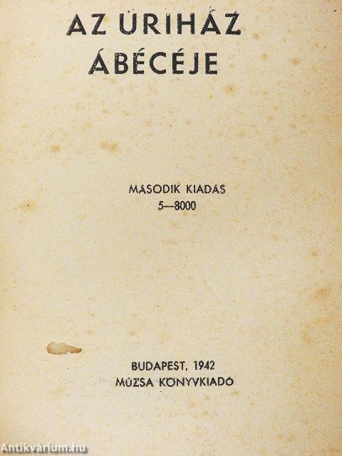 Az úriház ábécéje