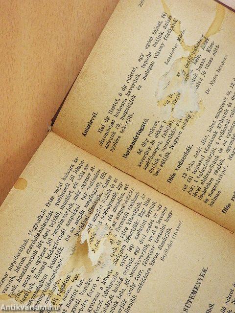 Az Uj Idők második receptkönyve (rossz állapotú)