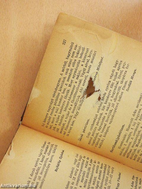 Az Uj Idők második receptkönyve (rossz állapotú)