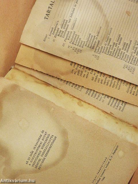 Az Uj Idők második receptkönyve (rossz állapotú)