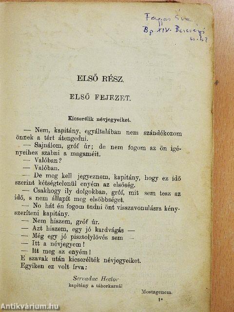 Servadac Hector (rossz állapotú)