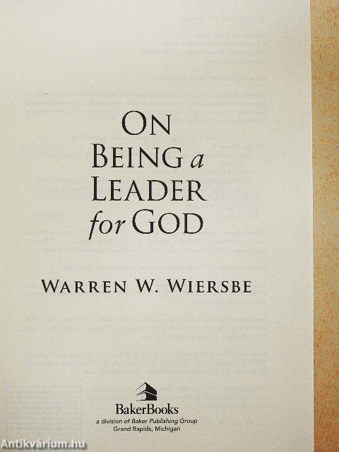 On Being a Leader for God
