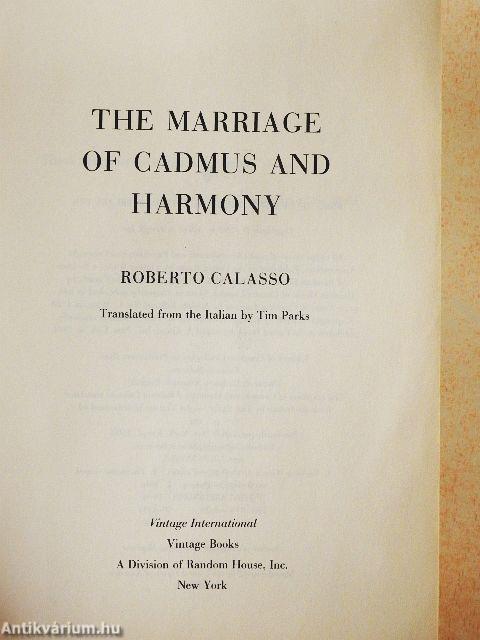 The Marriage of Cadmus and Harmony