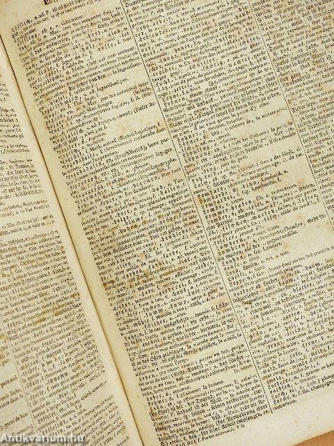 Neues vollständiges Wörterbuch der deutschen und fränzösischen Sprache (gótbetűs)