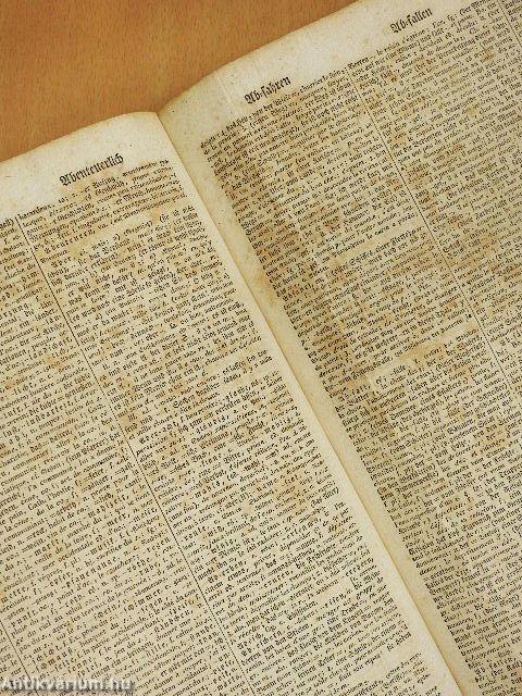 Neues vollständiges Wörterbuch der deutschen und fränzösischen Sprache (gótbetűs)