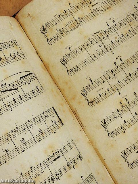 Kották egyedi gyűjteménye keringőkhöz, sanzonokhoz és operákhoz, hangszeres kíséretre és énekhangra