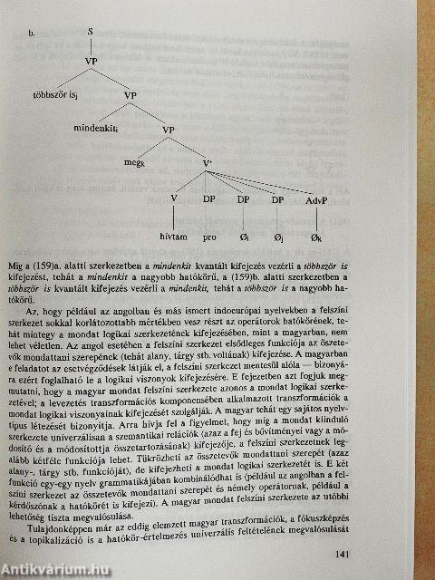 Strukturális magyar nyelvtan 1.