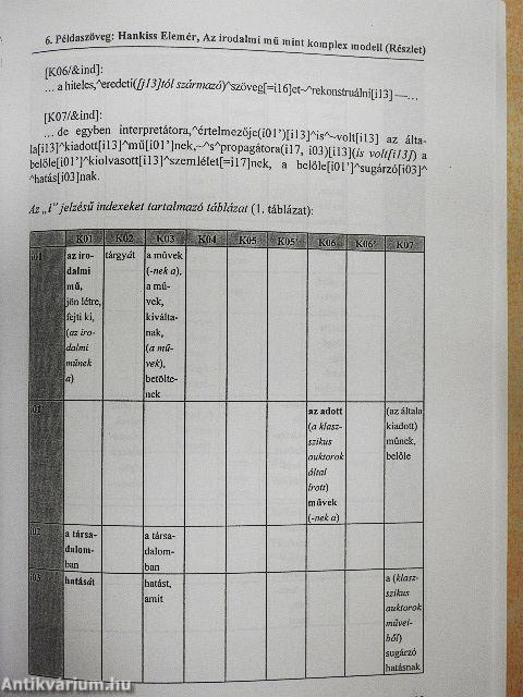 Koreferáló elemek - koreferenciarelációk