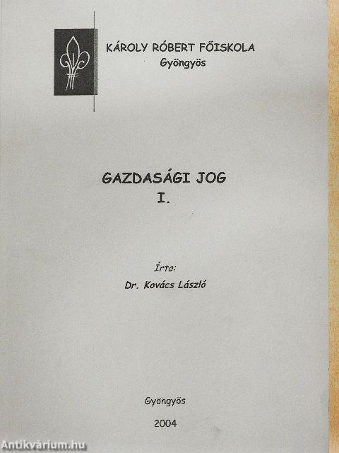 Gazdasági jog I.