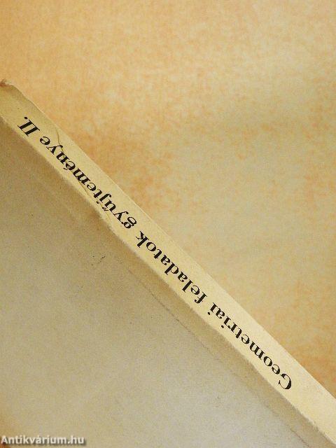 Geometriai feladatok gyűjteménye II.