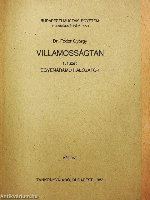 Villamosságtan 1.
