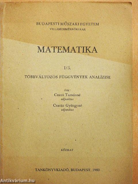Matematika I/5.