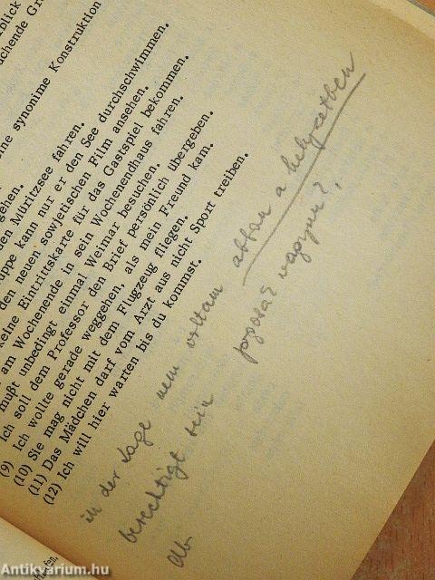 Német nyelvi jegyzet állami nyelvvizsgára előkészítő és társalgó tanfolyamok számára