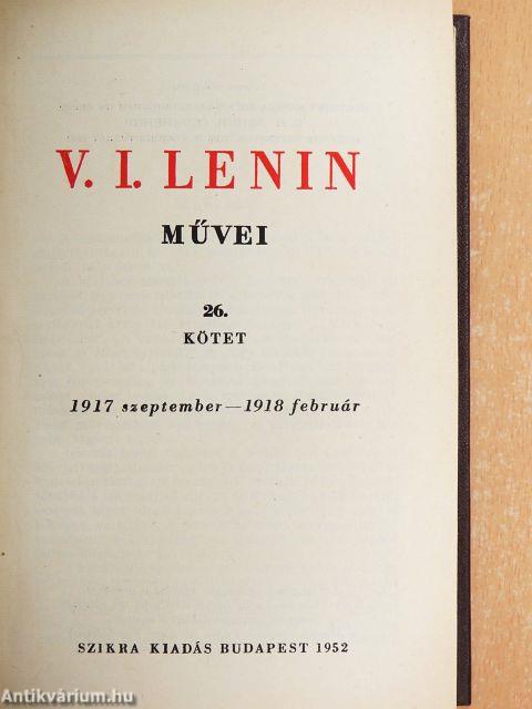 V. I. Lenin művei 26.