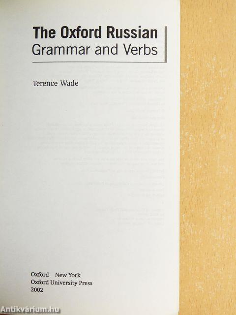 The Oxford Russian Grammar and Verbs