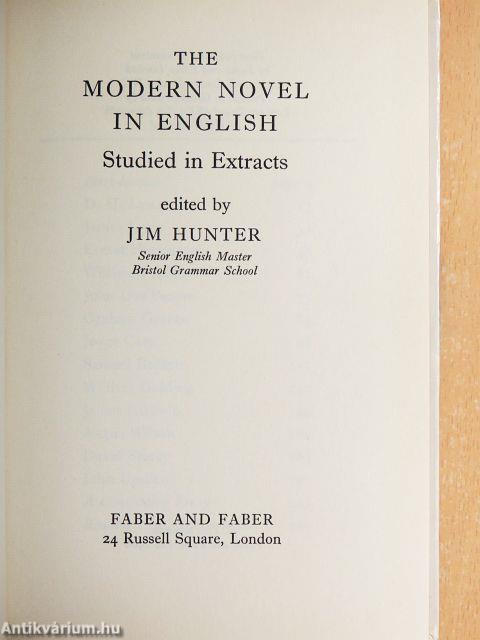 The Modern Novel in English