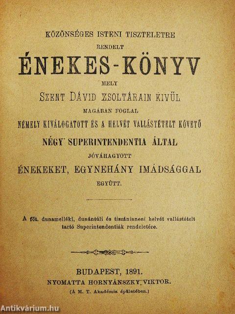 Közönséges isteni tiszteletre rendelt Énekes-könyv