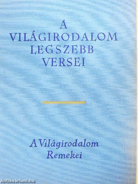 A világirodalom legszebb versei