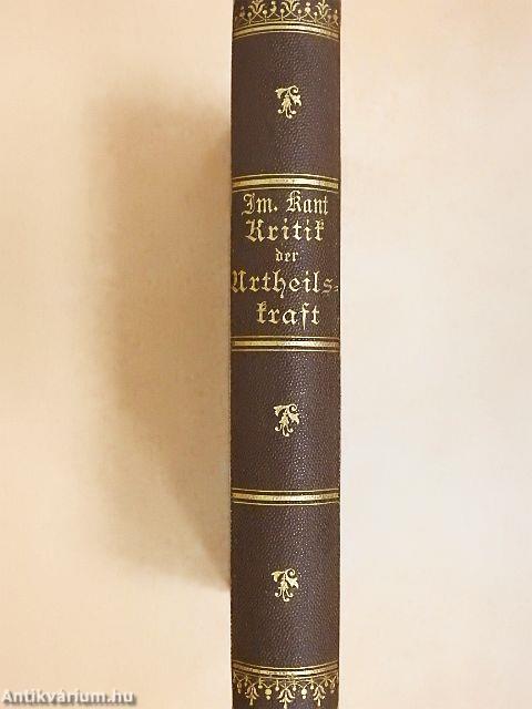 Kritik der Urtheilskraft (gótbetűs)