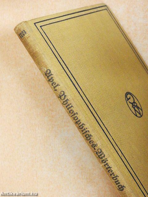 Philosophisches Wörterbuch (gótbetűs)