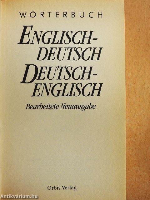 Wörterbuch Englisch-Deutsch/Deutsch-Englisch