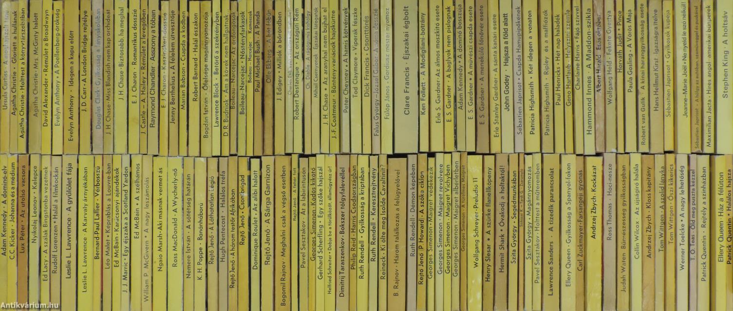 "130 kötet az Albatrosz könyvek sorozatból (nem teljes sorozat)"