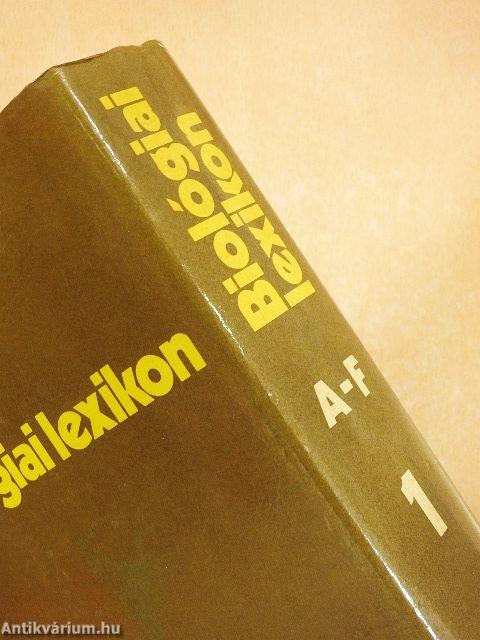 Biológiai lexikon 1-4.