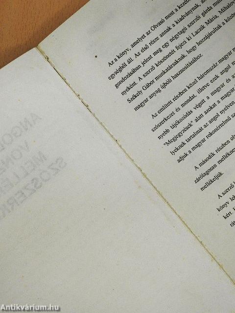 Angol melléknévi vonzatok és mellékneves szószerkezetek