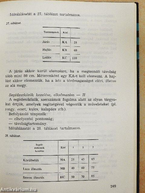 3M a termelési rendszerek szervezésében