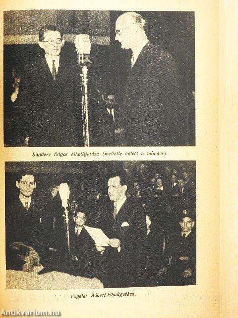 Geiger, Vogeler, Sanders és kémtársai a törvényszék előtt