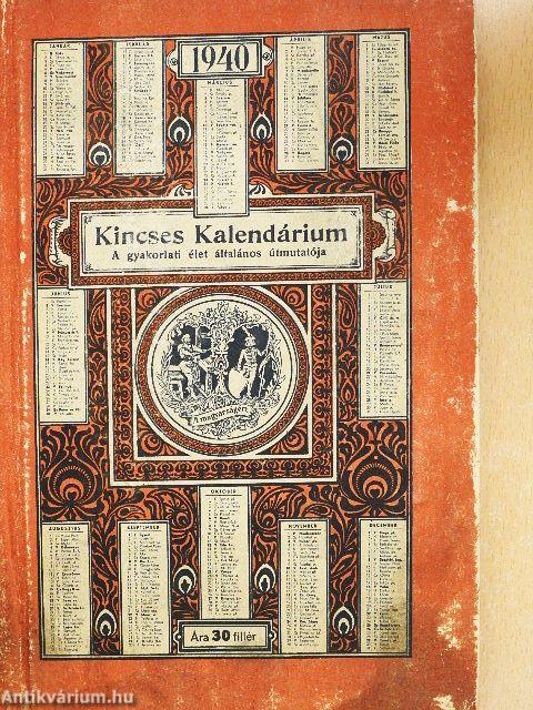 Kincses Kalendárium 1940