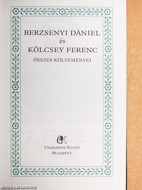 Berzsenyi Dániel és Kölcsey Ferenc összes költeményei